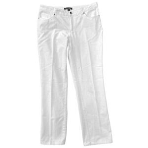 Chadwicks of Boston Womens Size 6 Stretch Corduroys Vanilla White